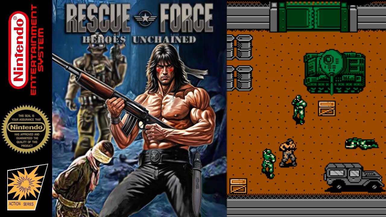 Rescue Force: Heroes Unchained (Homebrew) [NES] nes 2024 Box Art