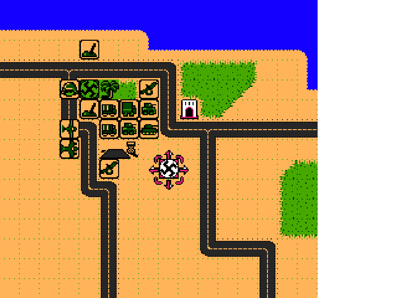 Desert Commander [US] nes 1989 Game Image
