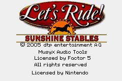 Let's Ride! : Sunshine Stables [US] Thumbnail