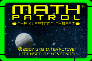 Math Patrol : The Kleptoid Threat [US]
