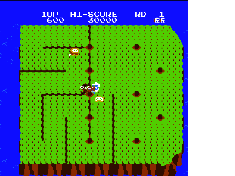 Dig Dug II : Trouble in Paradise [US] nes 1989 Game Image
