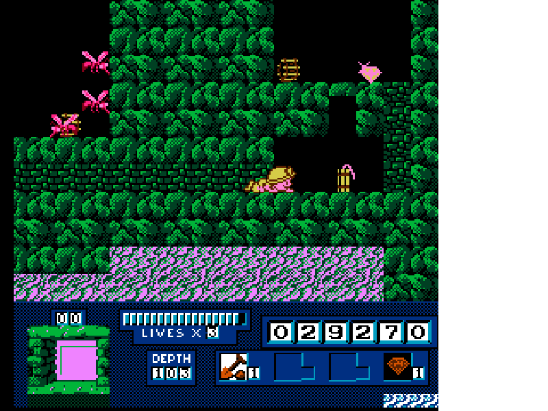 Digger : The Legend of the Lost City [US] nes 1990 Game Image