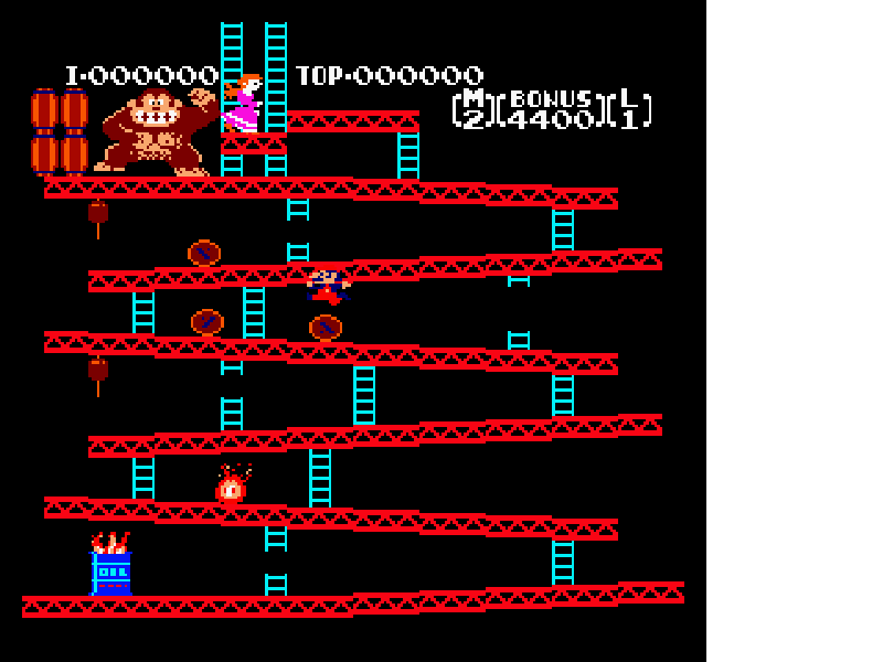 Donkey Kong [US,EU] nes 1986 Game Image