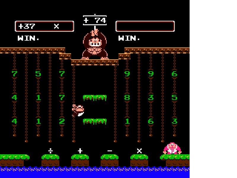 Donkey Kong Jr. Math [US,EU] nes 1986 Game Image
