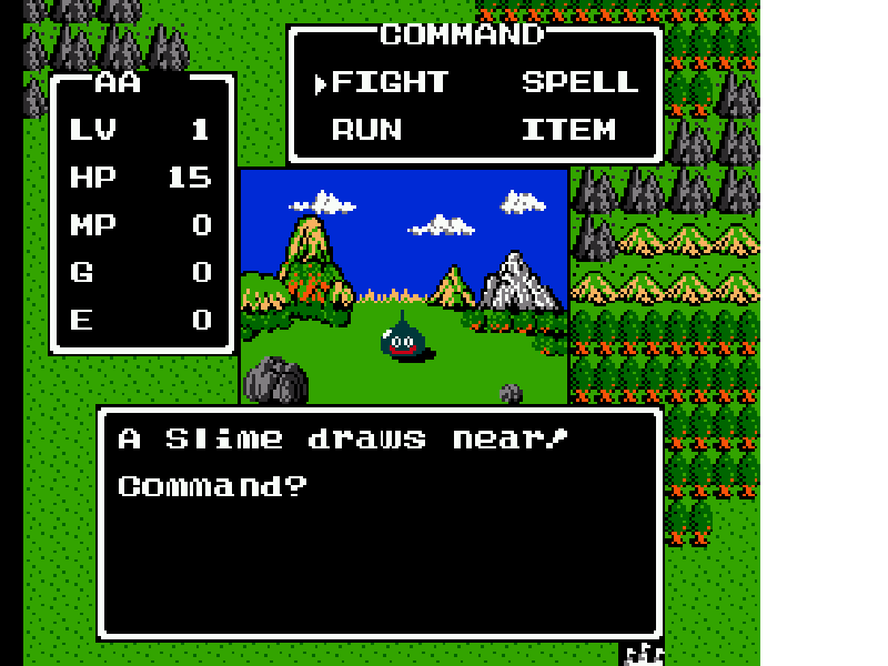 Dragon Warrior [US] nes 1989 Game Image