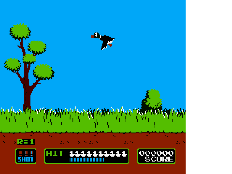 Duck Hunt [WOR] nes 1985 Game Image