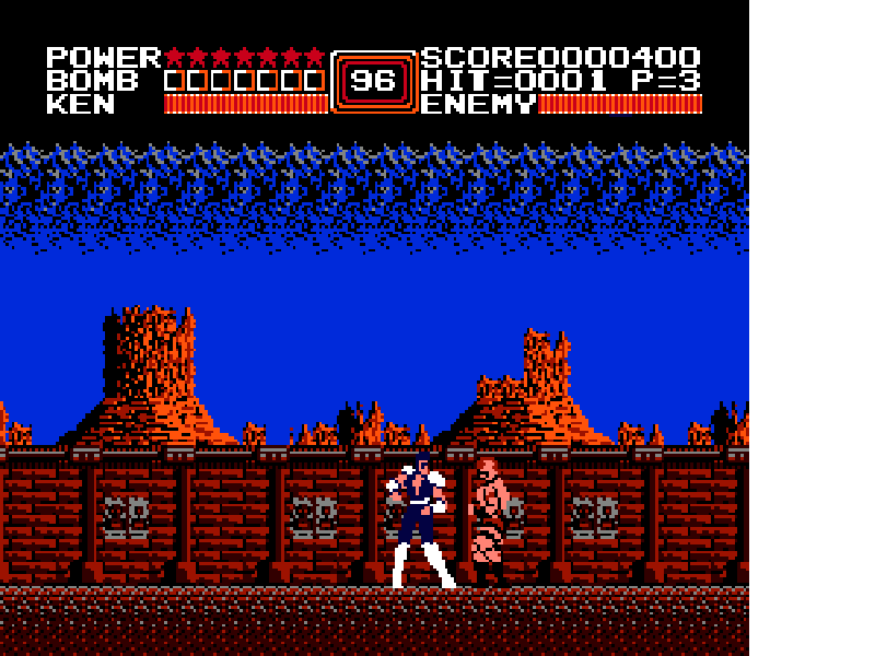 Fist of the North Star [US] nes 1989 Game Image