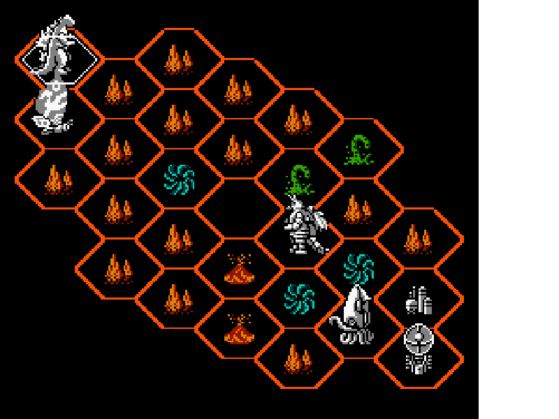 Godzilla : Monster of Monsters [US] nes 1989 Game Image