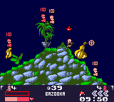 Worms Armageddon [US] gbc 1999 Game Image