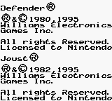 Arcade Classic No. 4 : Defender & Joust [US,EU] Thumbnail