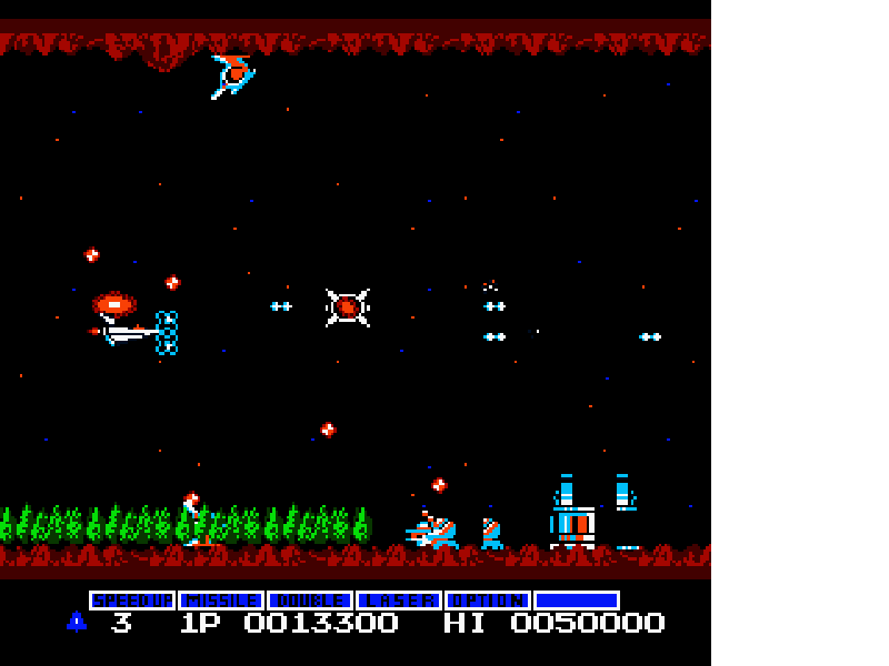 Gradius [US] nes 1986 Game Image