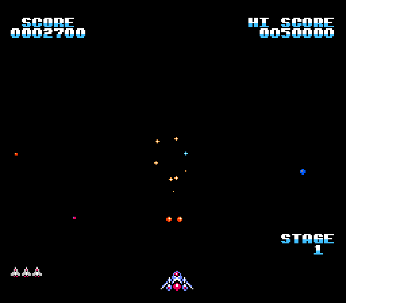 Gyruss [US] nes 1989 Game Image
