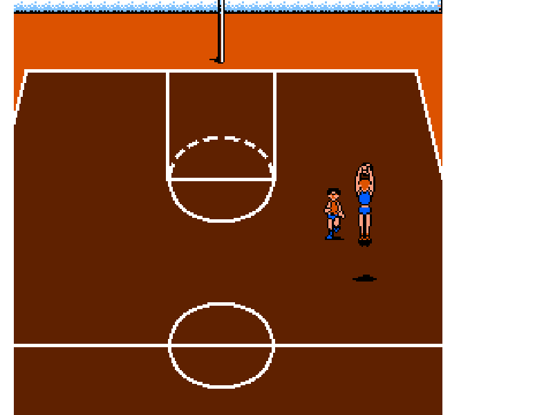 Hoops [US] nes 1989 Game Image
