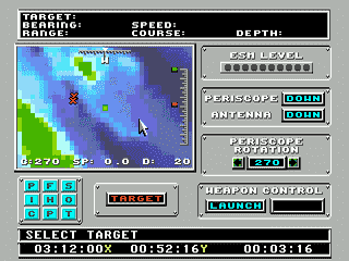 688 Attack Sub [US,EU] segaMD 1991 Game Image