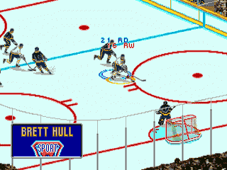 Brett Hull Hockey ’95 [US] segaMD 1994 Game Image