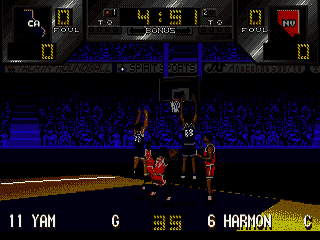 Dick Vitale’s ‘Awesome, Baby!’ College Hoops [US] segaMD 1994 Game Image