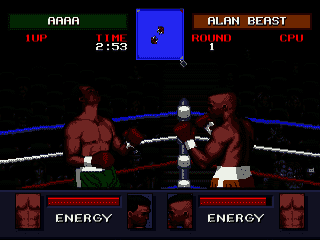Evander Holyfield’s “Real Deal” Boxing [WOR] segaMD 1992 Game Image