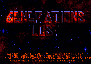 Generations Lost [US,EU] Thumbnail