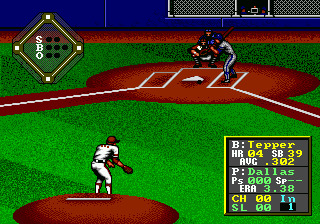HardBall ’95 [US] segaMD 1995 Game Image