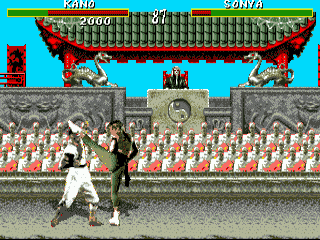 Mortal Kombat [WOR] segaMD 1993 Game Image