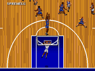 NBA Action ’95 Starring David Robinson [US,EU] segaMD 1995 Game Image