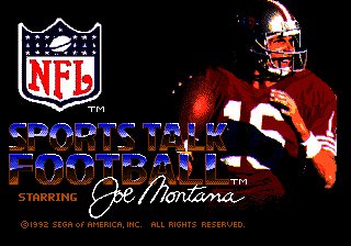 NFL Sports Talk Football '93 Starring Joe Montana [US,EU] Thumbnail