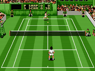 Pete Sampras Tennis [US,EU] segaMD 1994 Game Image
