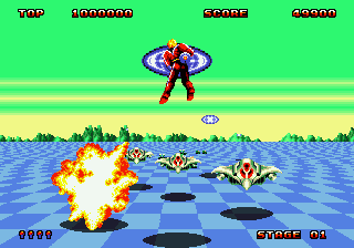 Space Harrier II [WOR] segaMD 1989 Game Image