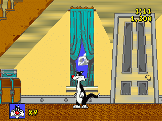 Sylvester & Tweety in Cagey Capers [US,EU] segaMD 1993 Game Image