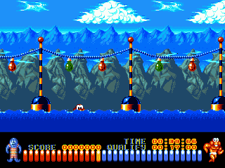 The Aquatic Games Starring James Pond and the Aquabats [US,EU] segaMD 1992 Game Image