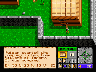 The Faery Tale Adventure [US,EU] segaMD 1991 Game Image