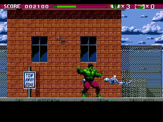 The Incredible Hulk [US,EU] segaMD 1994 Game Image