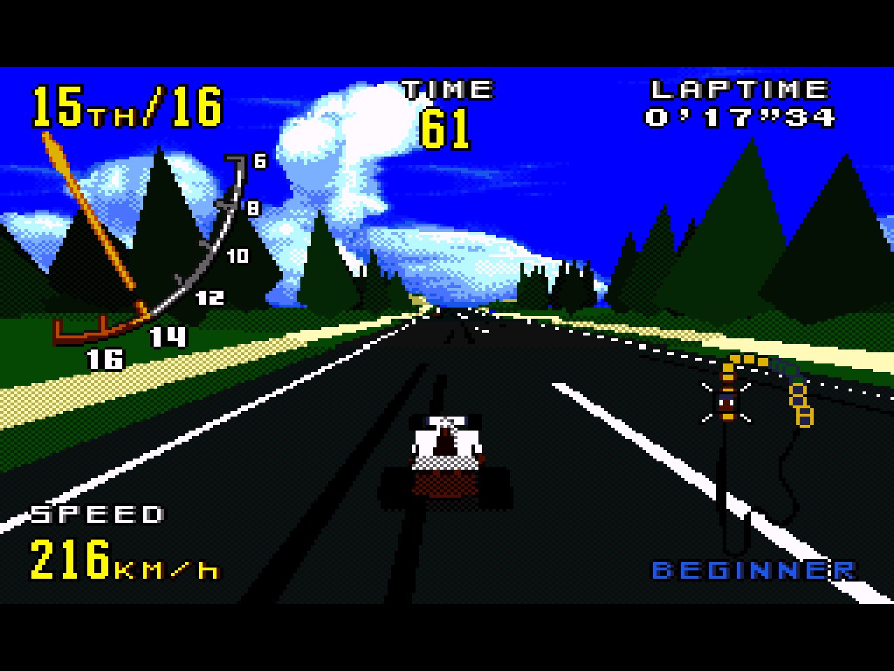 Virtua Racing [US] segaMD 1994 Game Image