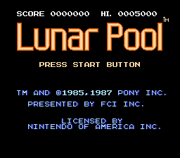 Lunar Pool [US] Thumbnail