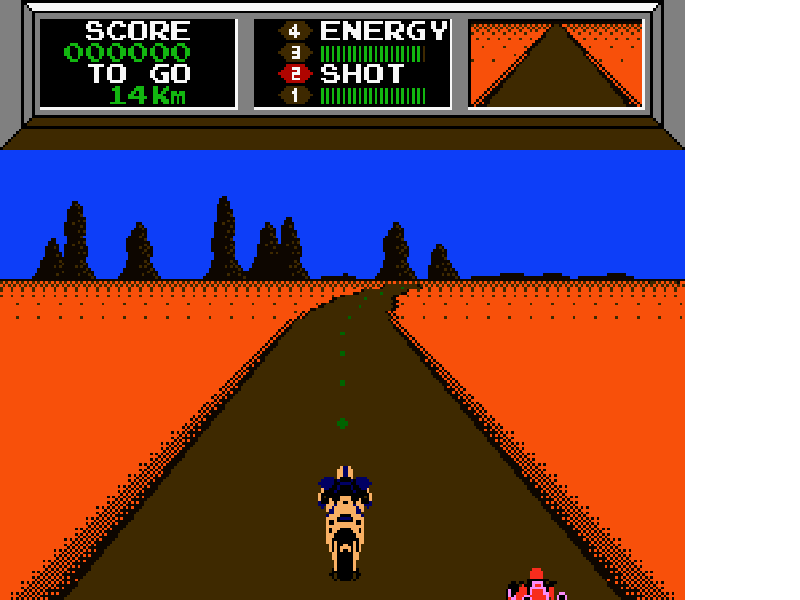 Mach Rider [US,JP] nes 1985 Game Image