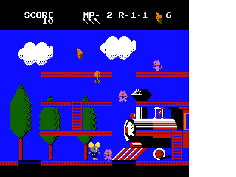 Mappy-Land [US] nes 1989 Game Image