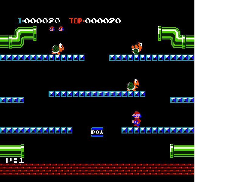 Mario Bros. [WOR] nes 1985 Game Image