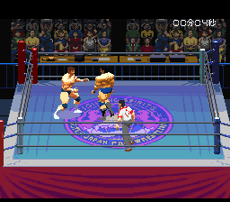 Jikkyou Power Pro Wrestling ’96 – Max Voltage  T-Eng v1 Phil (J) [JP] snes 1996 Game Image