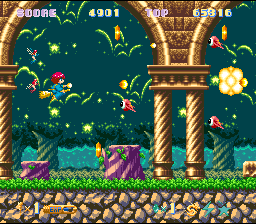 Maerchen Adventure Cotton 100%  T+Eng v1.1 Svambo (J) [JP] snes 1994 Game Image