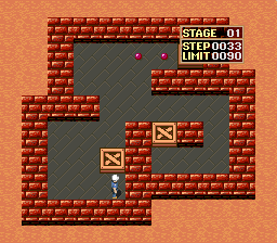 Super Soukoban  T-Eng v0.5 Krom, MrRichard999 (J) [JP] snes 1993 Game Image