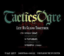 Tactics Ogre - Let Us Cling Together  T+Eng v1.00b AGTP (J) [JP] Thumbnail