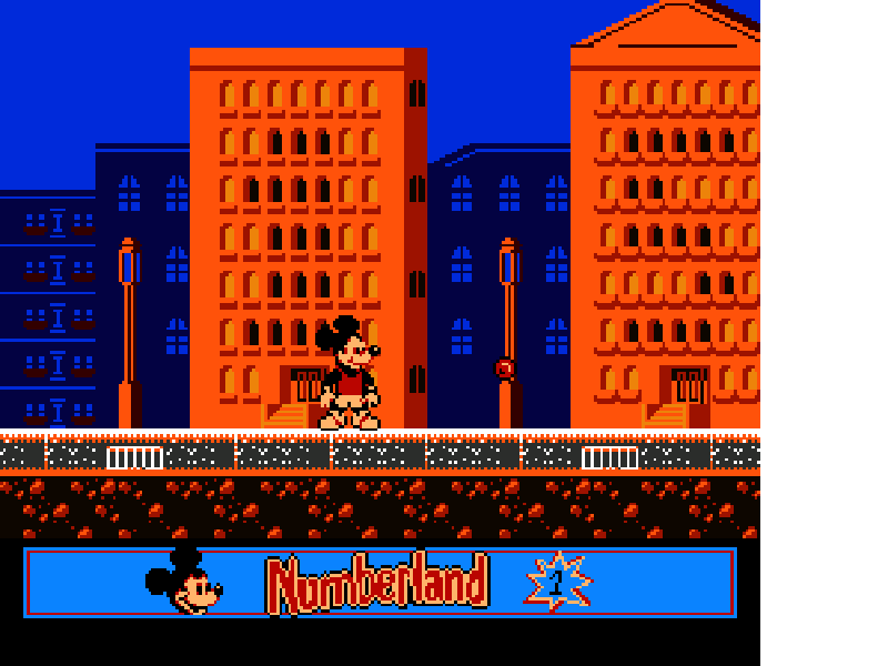 Mickey’s Adventure in Numberland [US] nes 1994 Game Image