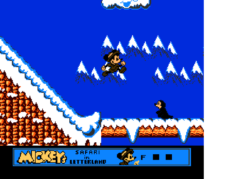 Mickey’s Safari in Letterland [US] nes 1993 Game Image