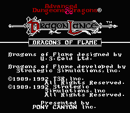 Advanced Dungeons & Dragons - Dragons of Flame (Japan) [JP] Thumbnail