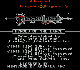Advanced Dungeons & Dragons - Heroes of the Lance (Japan) [JP] Thumbnail