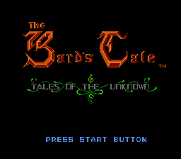 Bard’s Tale, The (Japan) [JP]