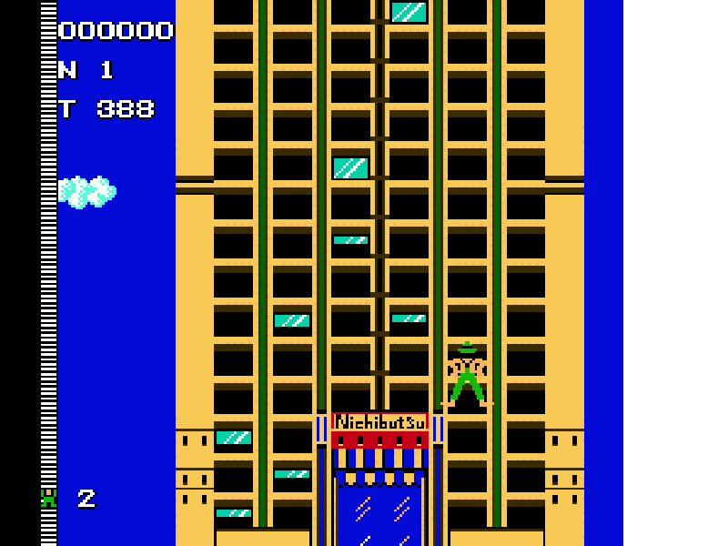 Crazy Climber (Japan) [JP] nes 1986 Game Image