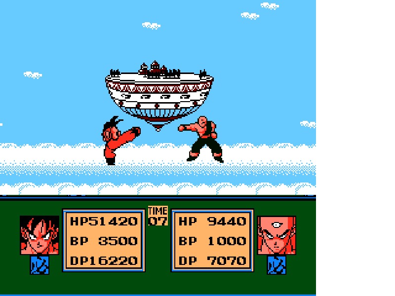 Datach – Dragon Ball Z – Gekitou Tenkaichi Budoukai (Japan) [JP] nes 1992 Game Image