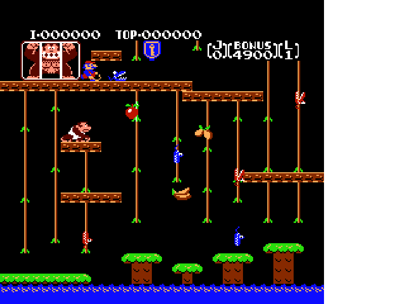 Donkey Kong Jr. + Jr. Lesson (Japan) [JP] nes Unknown Year Game Image
