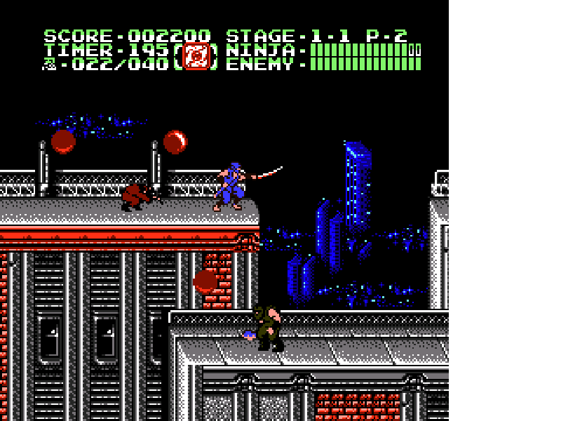 Ninja Gaiden II : The Dark Sword of Chaos [US] nes 1990 Game Image